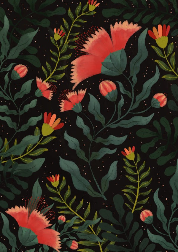 Crimson Moon Blooms