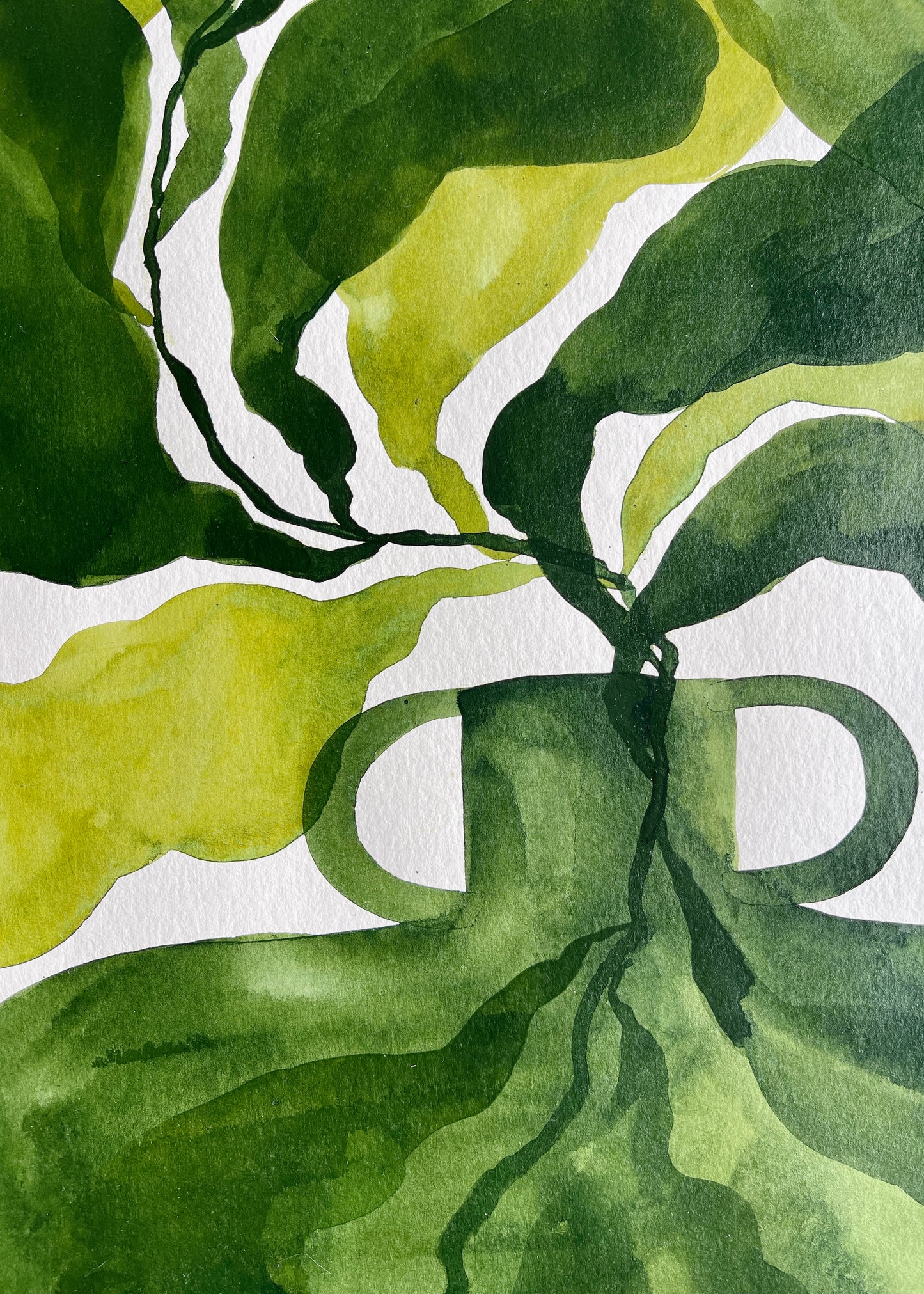 Deep Green Daze # 10 - Original Artwork