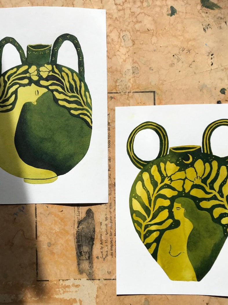 Botanical Acrylic Ink Workshop 1