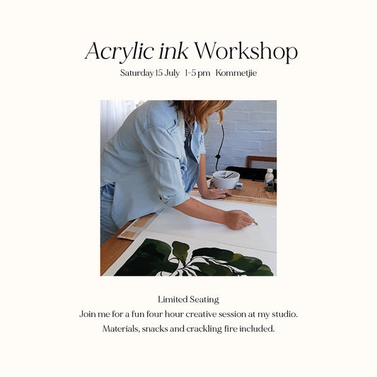 Botanical Acrylic Ink Workshop