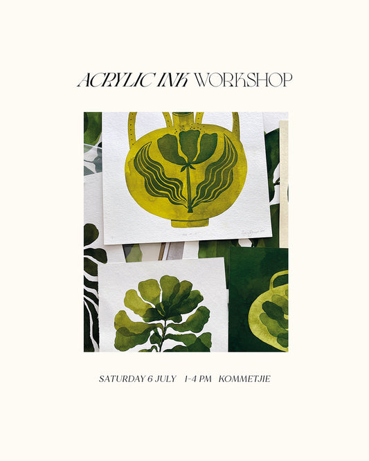 Botanical Acrylic Ink Workshop 1